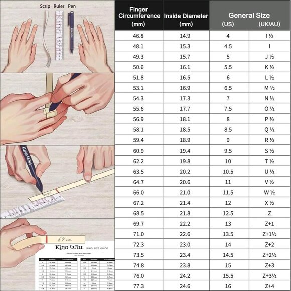 King Will Basic Tungsten Wedding Band for Men Silver Size 14.5 New - Picture 11 of 11